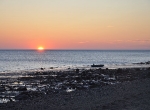 полуночное солнце на берегу Моржовца